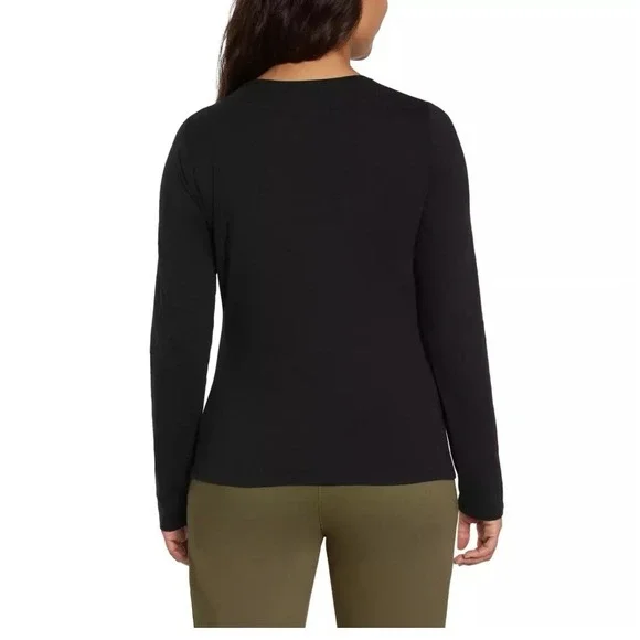 Banana Republic Women's Classic Crew Neck 2-Pack T-Shirt, Black/White, Size XL ✅ - Picture 6 of 7